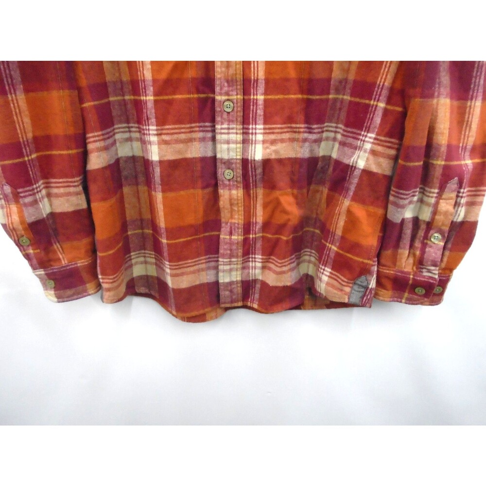 Carhartt Men’s Size Large Slim Fit Hubbard Flannel Shirt 100% Cotton 10087-B0R - Picture 5 of 9